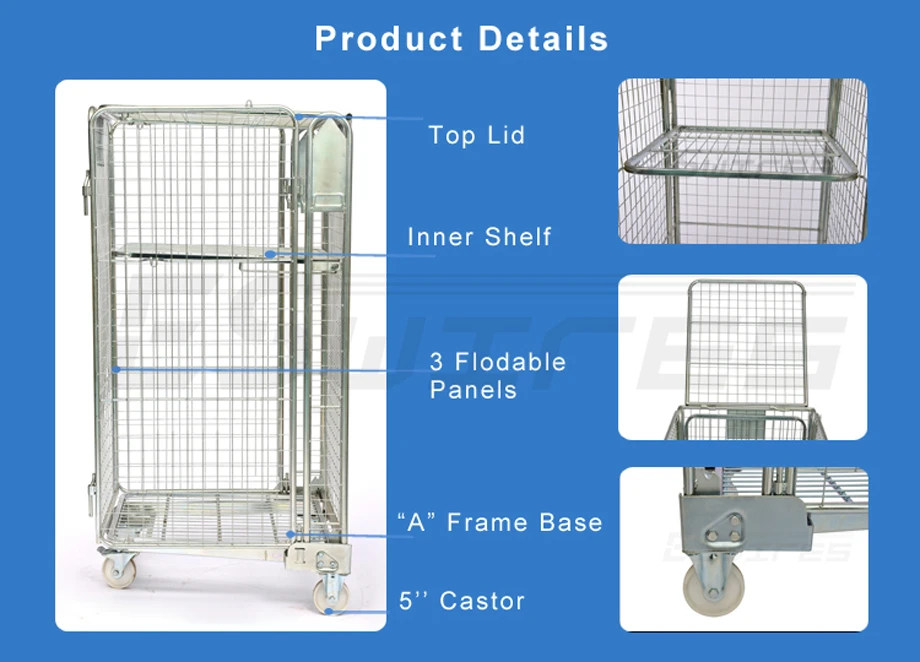mesh trolley cages detail pictures