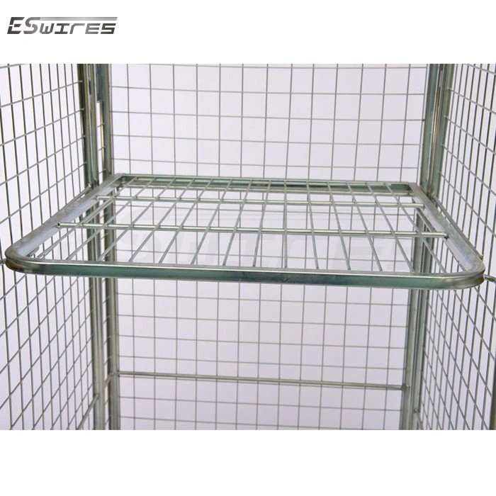 industrial rolling laundry cart shelf