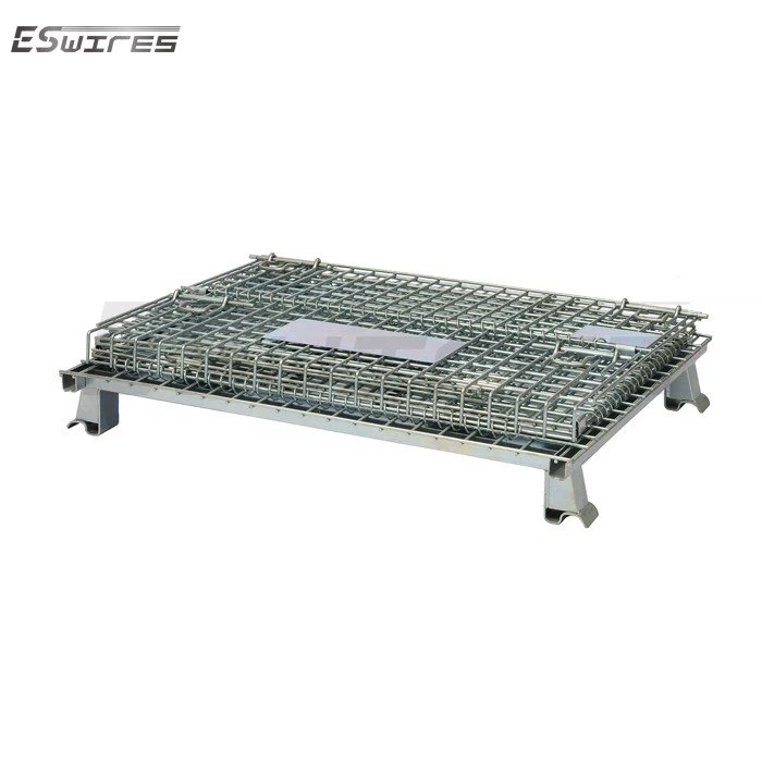 Wire Mesh Pallet Containers fold